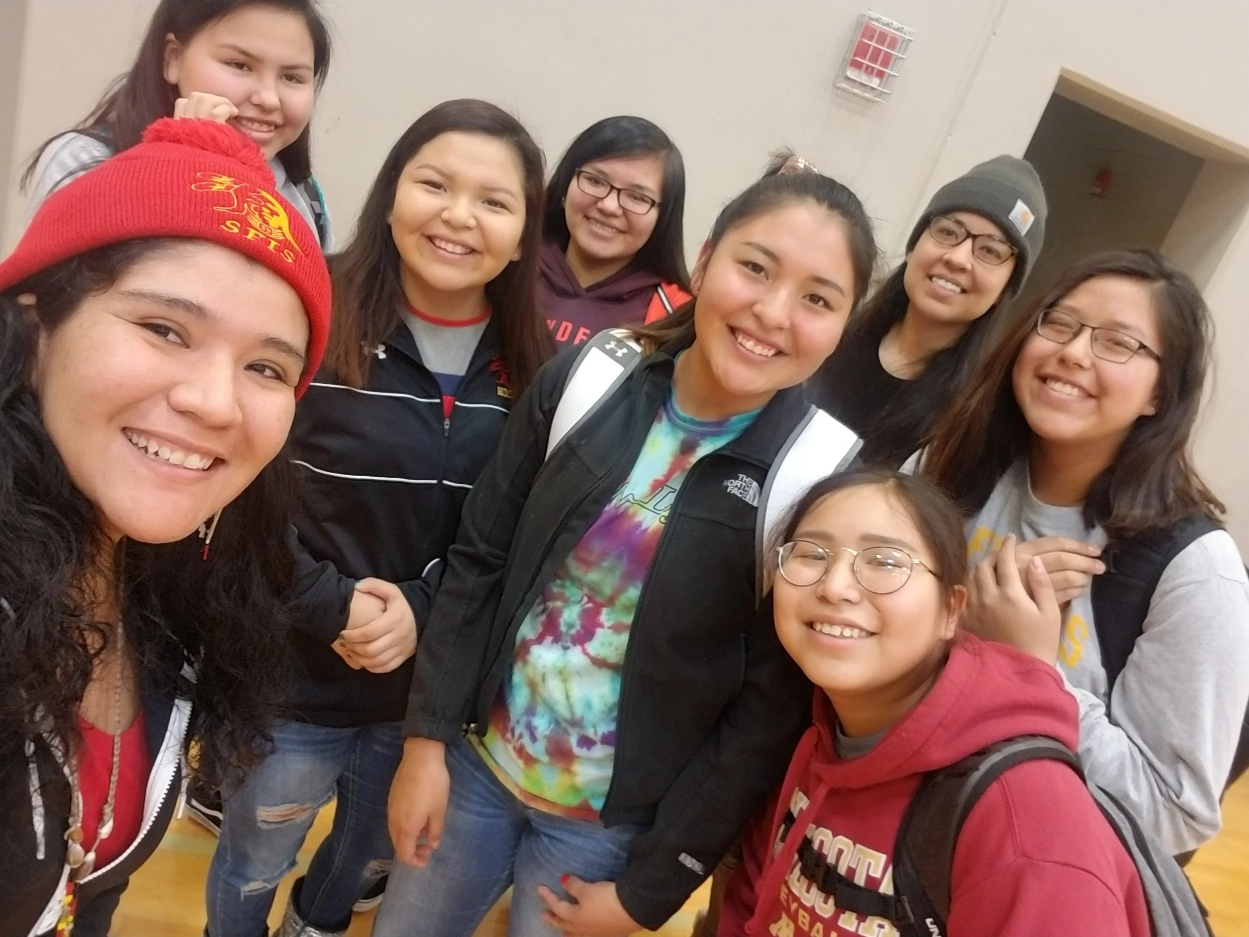 selfie with girls at St Francis they loved tanaya and lyla_women empowerment.jpg