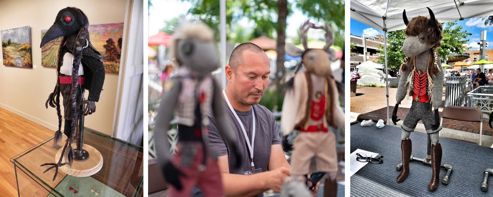 Gene Swallow (Oglala Sioux) 2021 Artists in Business Leadership Fellow. Photos provided by the artist.