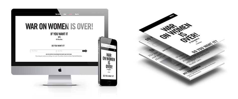 Digital design for desktop, mobile, and wireframes. 