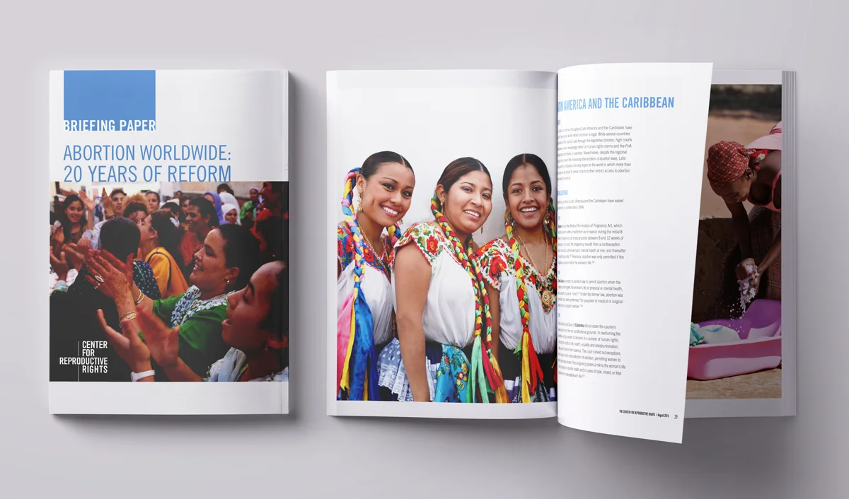 Abortion Worldwide: 20 Years of Reform This publication provides an overview of international human rights standards on abortion.