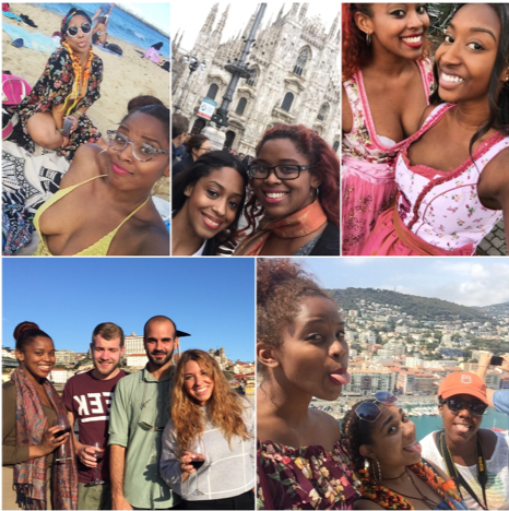 Visits abroad with friends and family 