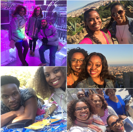  Visits in Barcelona with friends and family