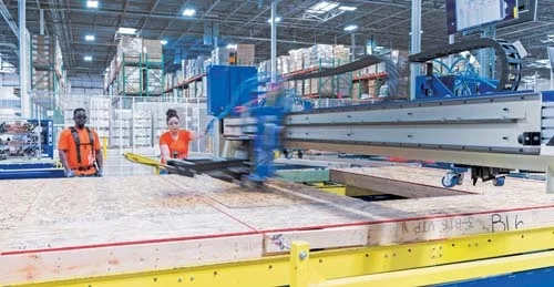 Tech construction firm Katerra specializes in factory-style construction of individual walls, floors and roofs for new homes. These can be assembled after arrival at a worksite, allowing for better quality control.