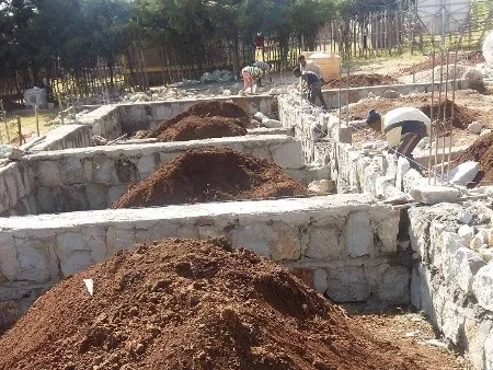 Construction began on Keleta High School Library in December of 2017 (above). The building is now in the final phase of construction (below) and will soon be filled with books and busy students!