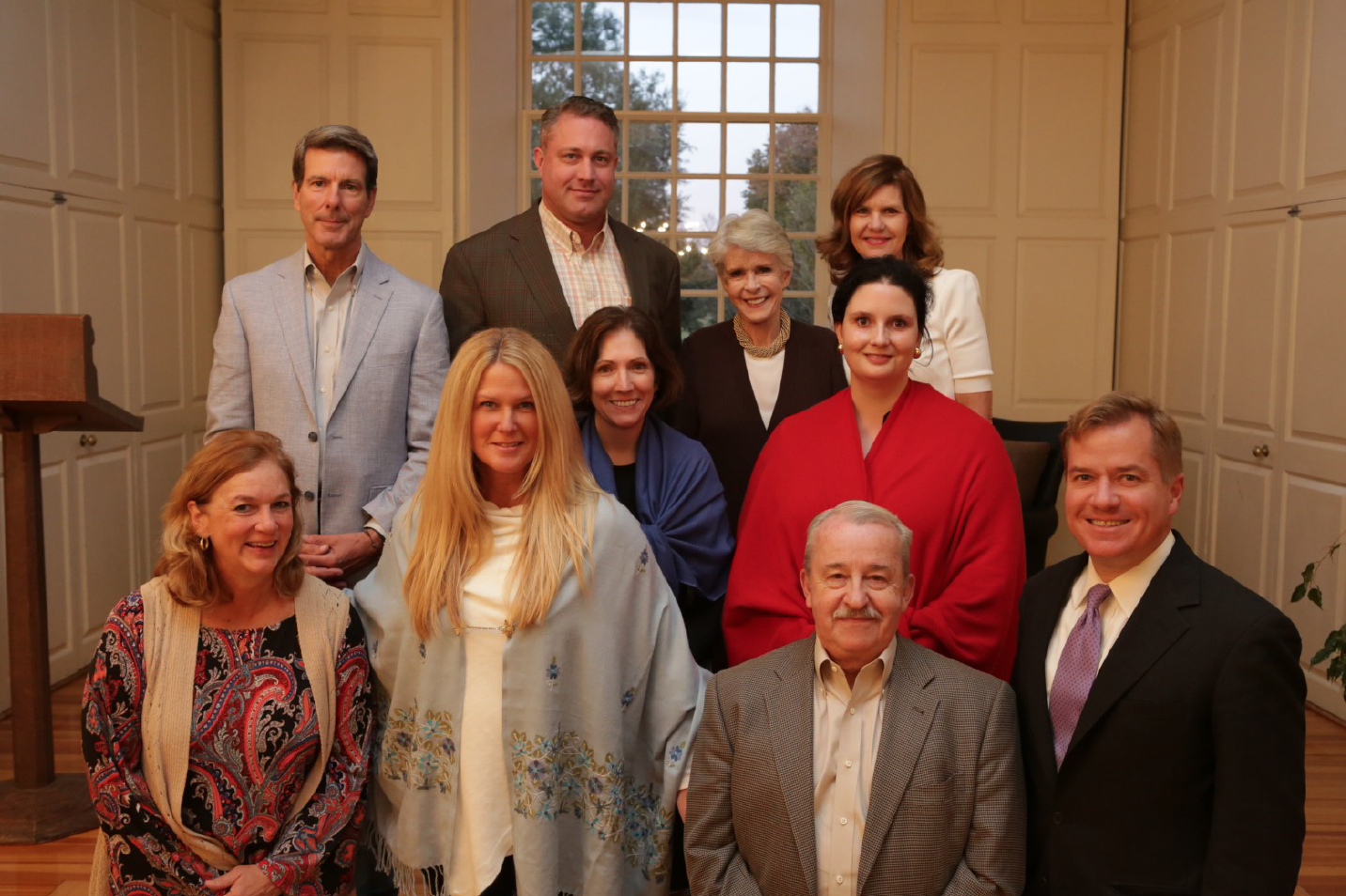 Your 2018 Vestry, pictured from left to right, top to bottom: Mark Thompson. Sanford Diday, Ellen Hall, Debra Latiolais, Johanna Jackson, Melissa Neal, Kathryn Gemmer, Martha Williamson, Jim Hoecker and Matt Blunt (not pictured: Troye Plaskitt and Kevin Fox). 