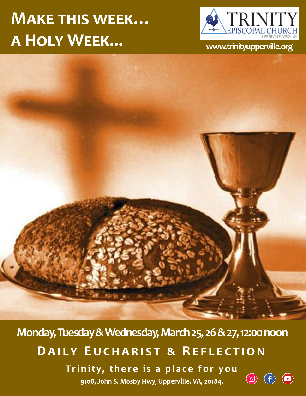 Holy Week Daily Eucharist Trinity Episcopal Church Holy week daily eucharist trinity episcopal church