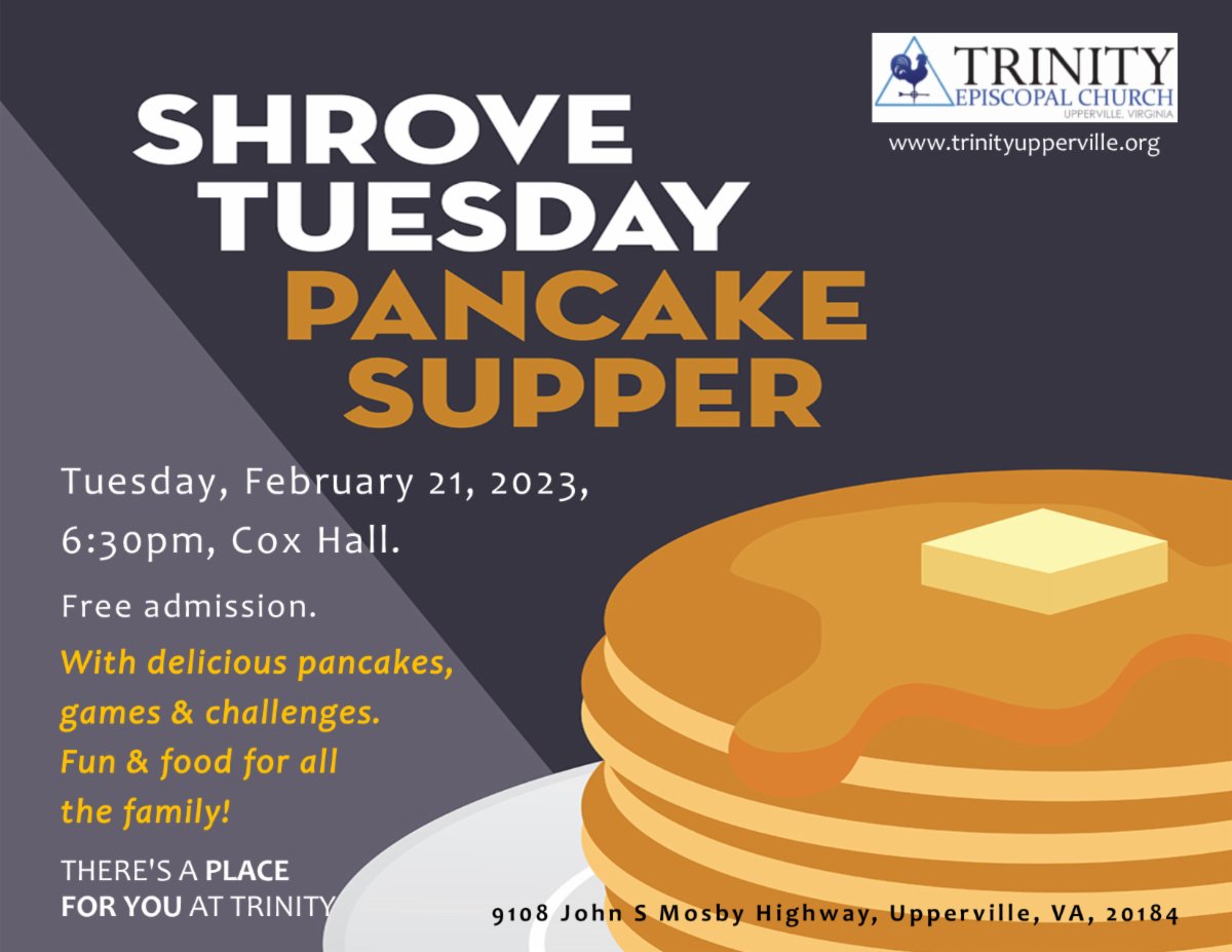 Shrove Tuesday Pancake Supper — Trinity Episcopal Church
