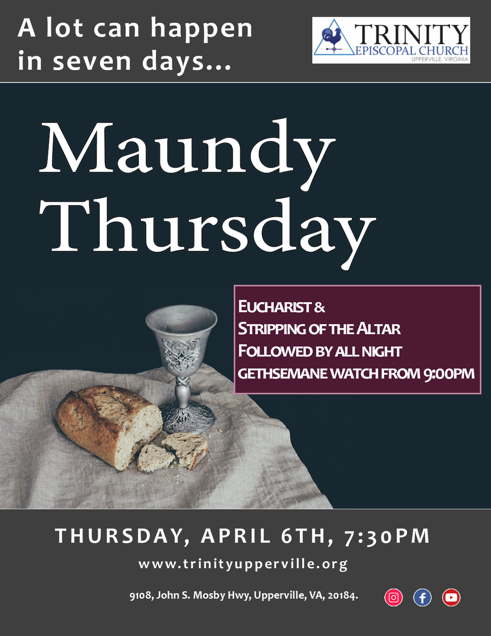 Maundy Thursday — News Blog — Trinity Episcopal Church
