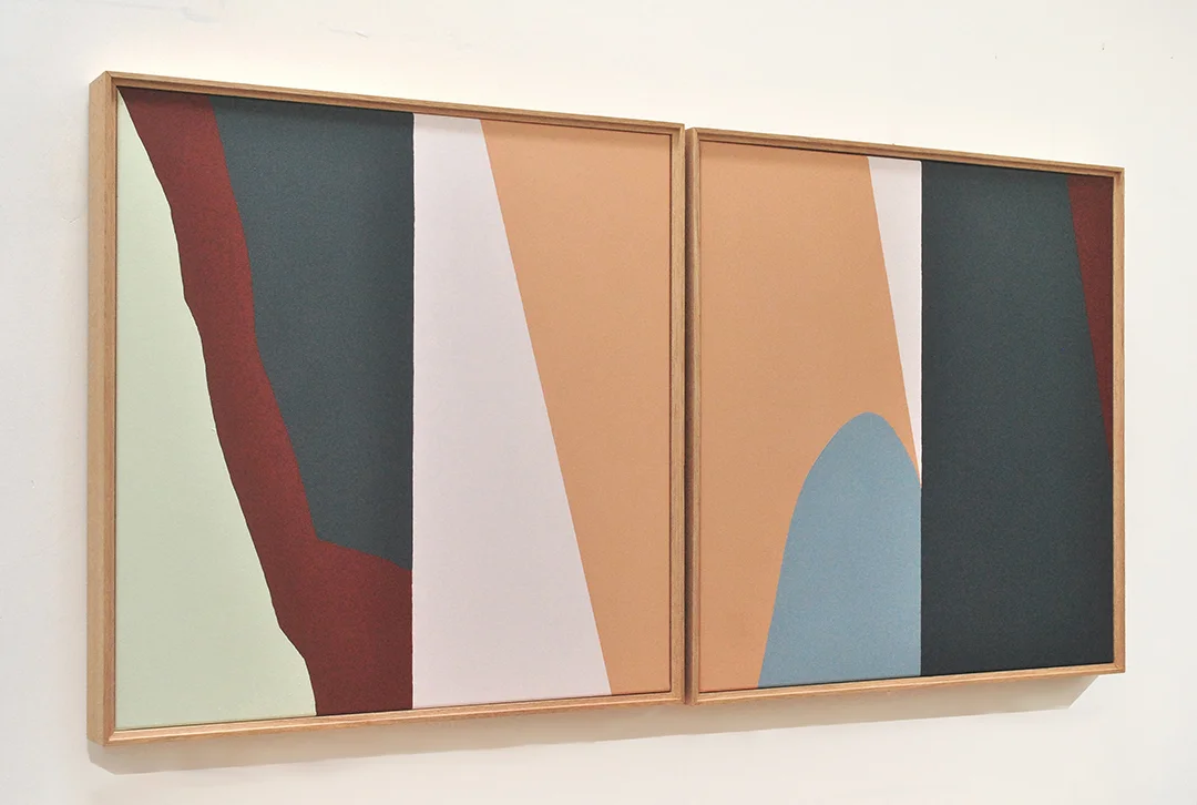 Landscape Reproduction 2, 2015. Acrylic on polyester. 62 x 130 x 7cm.