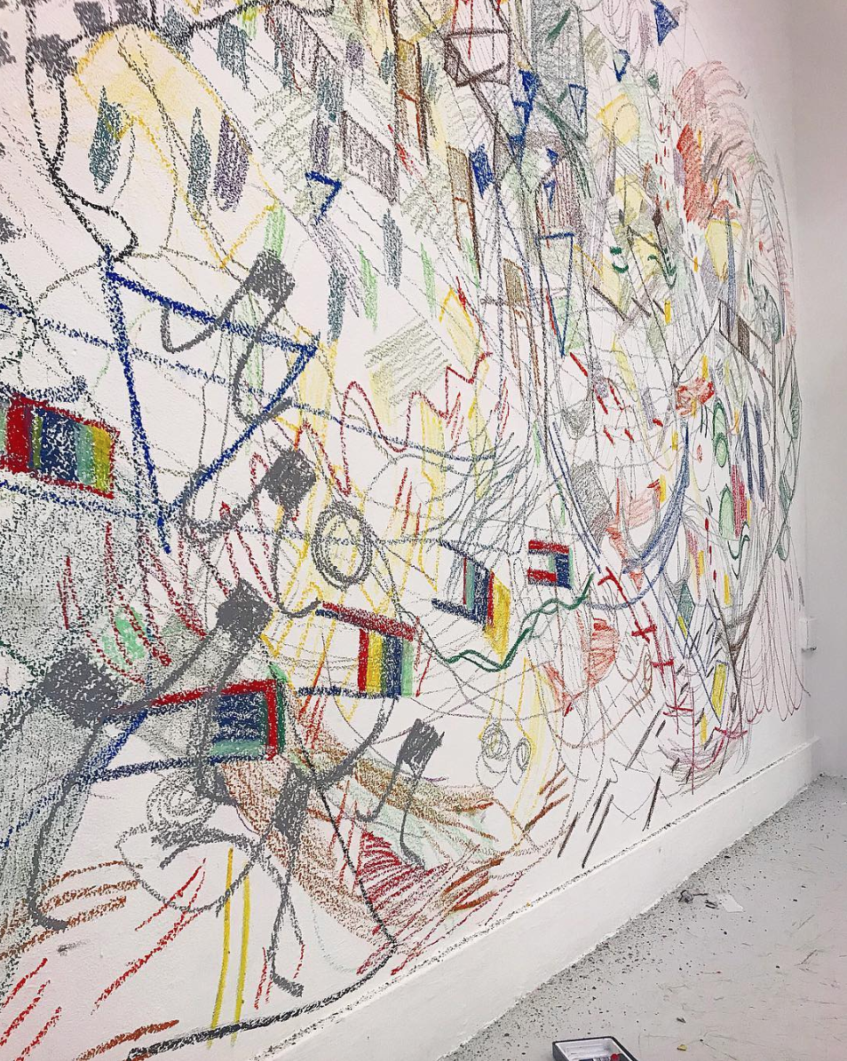 Mad Mathematical Mind Mapping. Mural project. Cookhouse Gallery, 16 John Islip Street London SW1P 4JU United Kingdom
