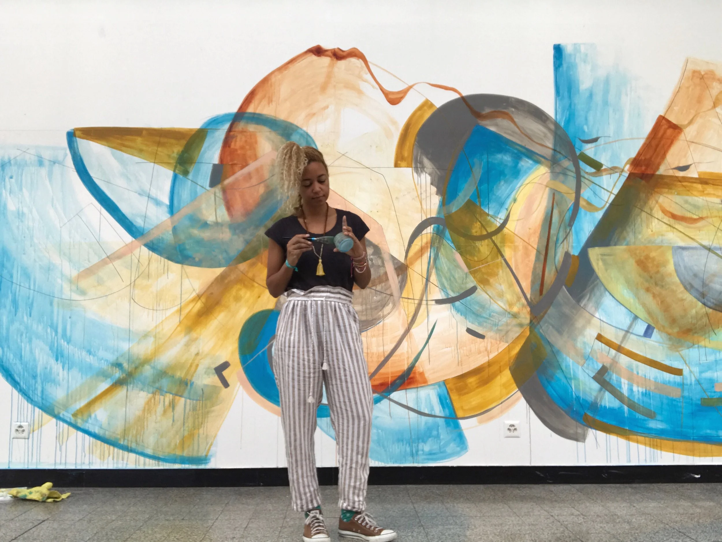 Yin Flow 212  Mural at Fondation Esp’Asse, Nyon, Switzerland,  2019  In association with Trélex Residency 