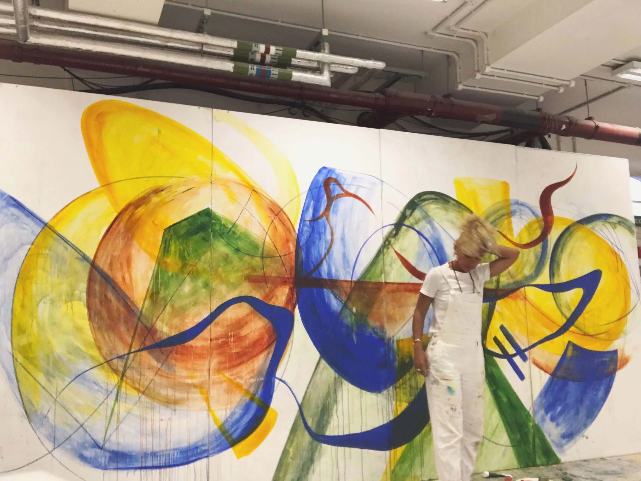  Unit 2  Mural / Installation  Mixed media.  Chelsea College of Arts, London  2019 