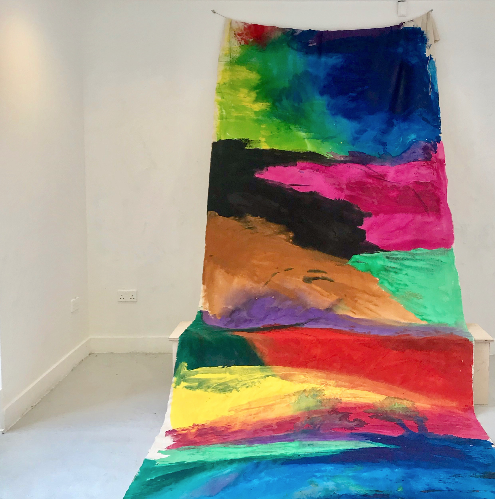 La Diosa Divina, Pachamama Acrylic on canvas, 120 cm x 1,200 cm, 2018