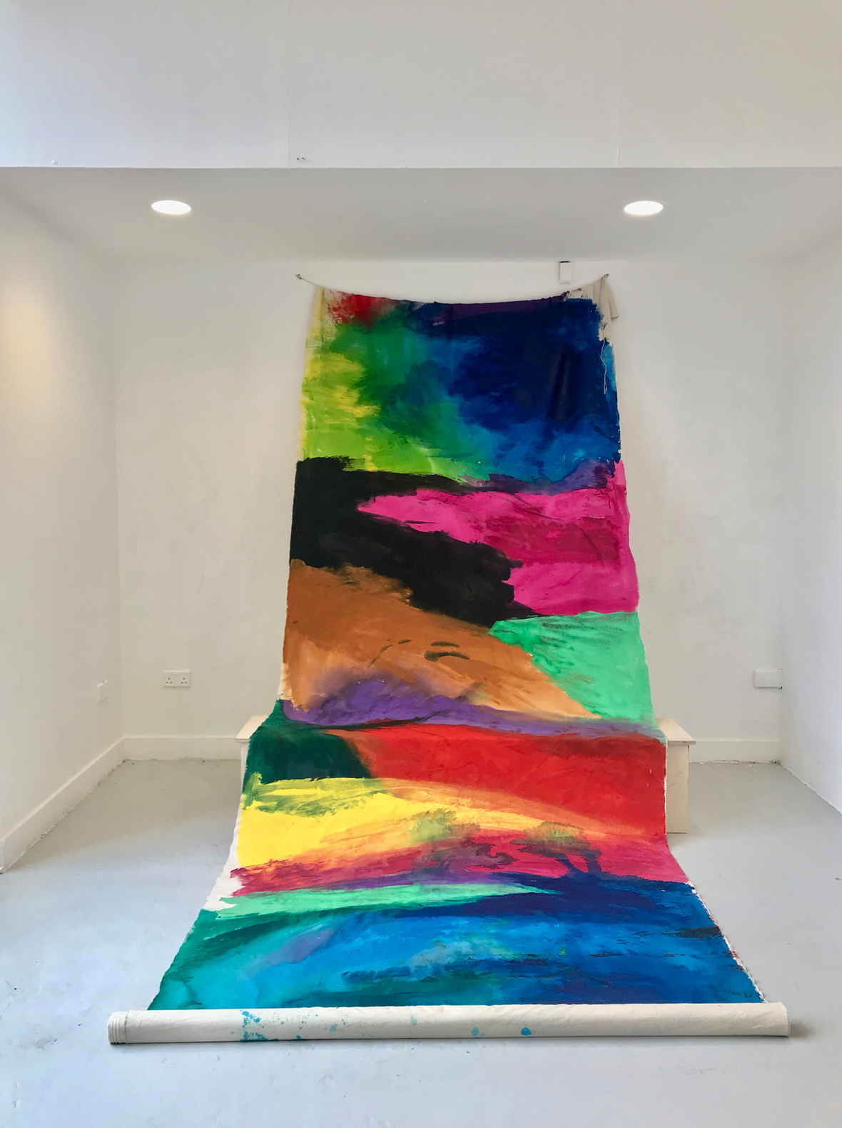 La Diosa Divina, Pachamama Acrylic on canvas, 120 cm x 1,200 cm, 2018