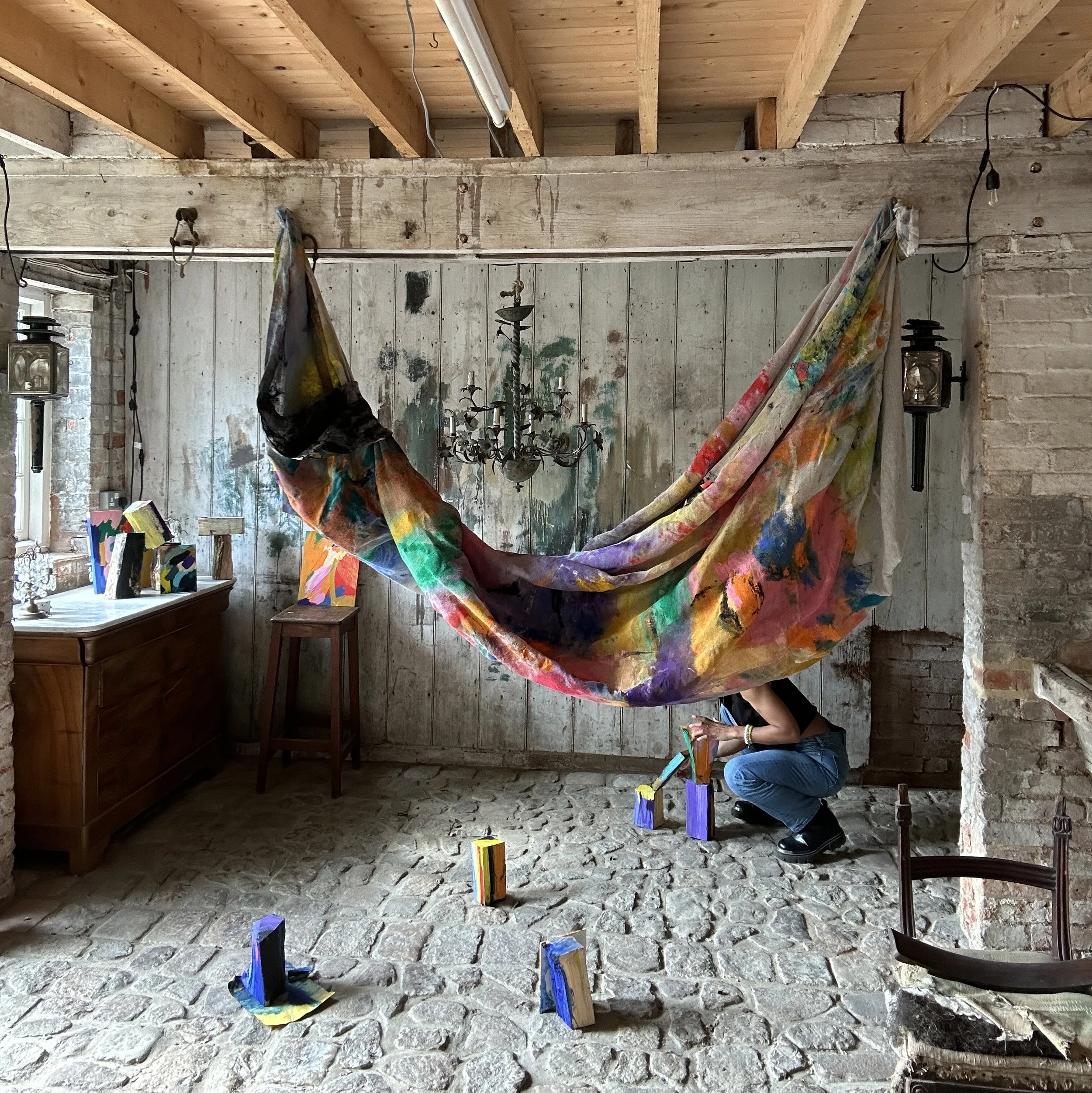 SLOW HORSE, Installation, mixed media, May, 2025, Marlborough, England, UK