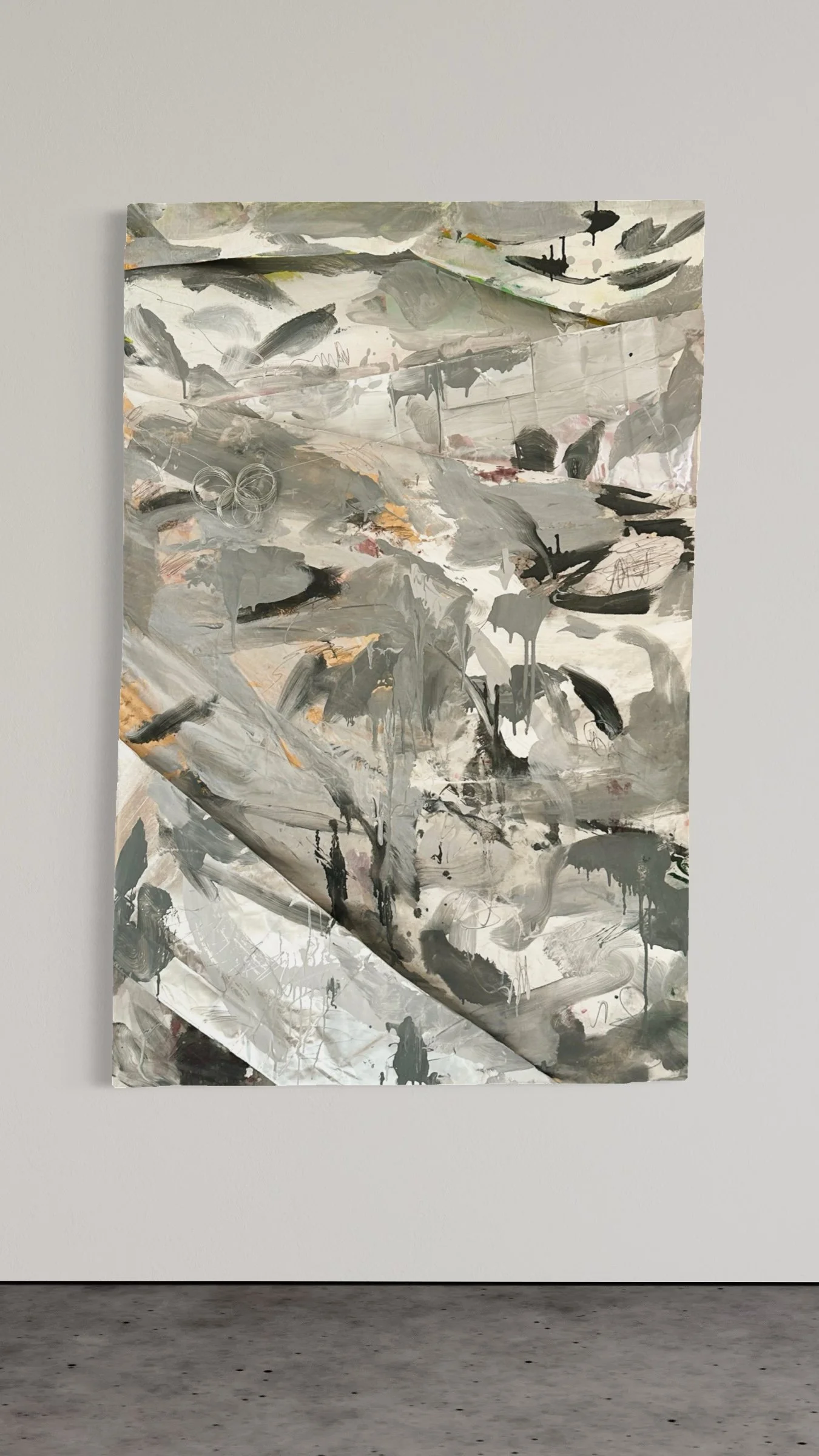   Purgatorio I   
2026  

Acrylic, paper and mixed media on canvas  

150 × 100 cm  

Series:  La Divina Commedia   

For availability and collector enquiries, please select this artwork.