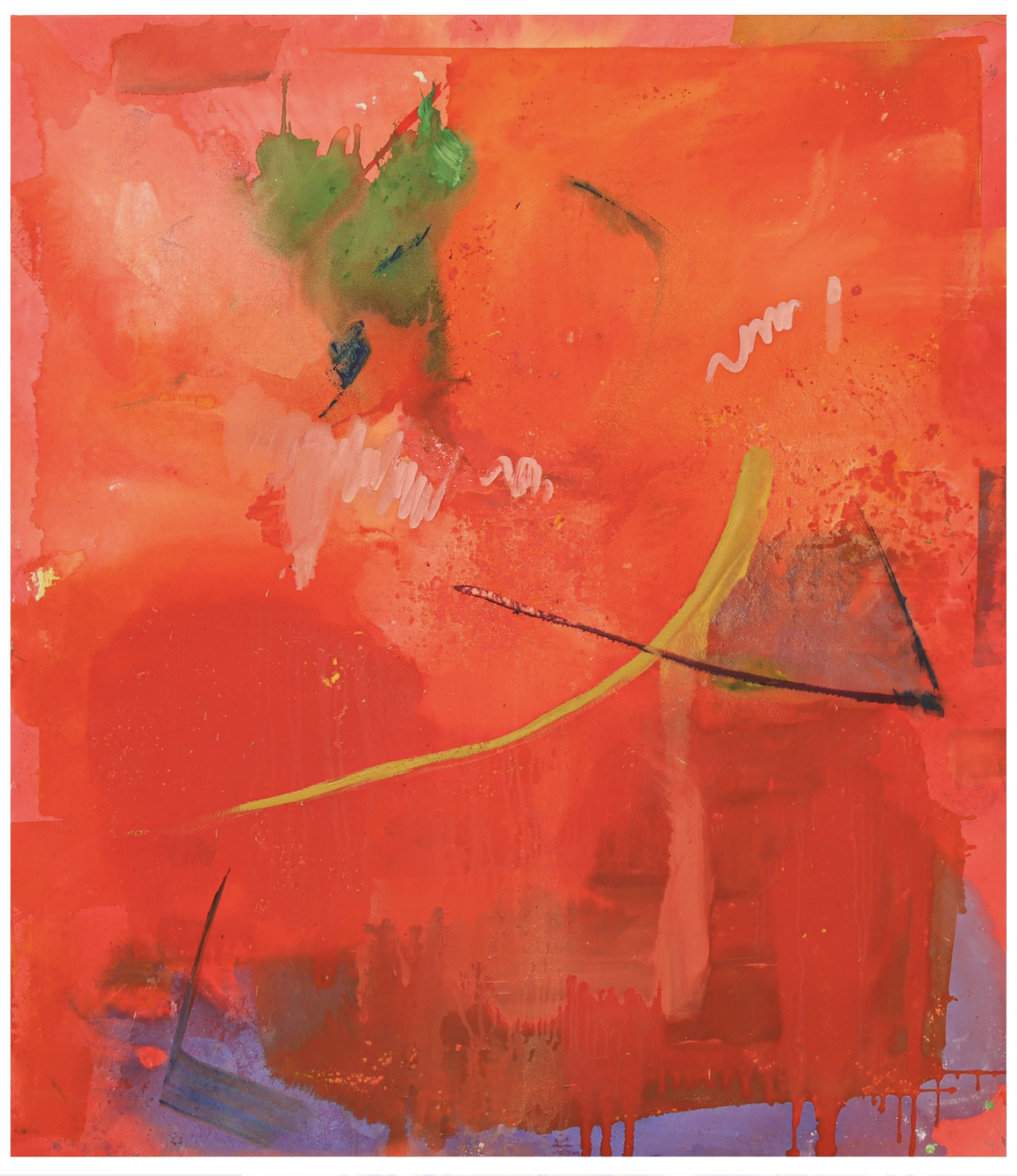  HOLY OF HOLIES, LOVE WITH A LOVER  
   2020 
   Acrylic and oil on canvas 
   160 × 140.5 cm 
 