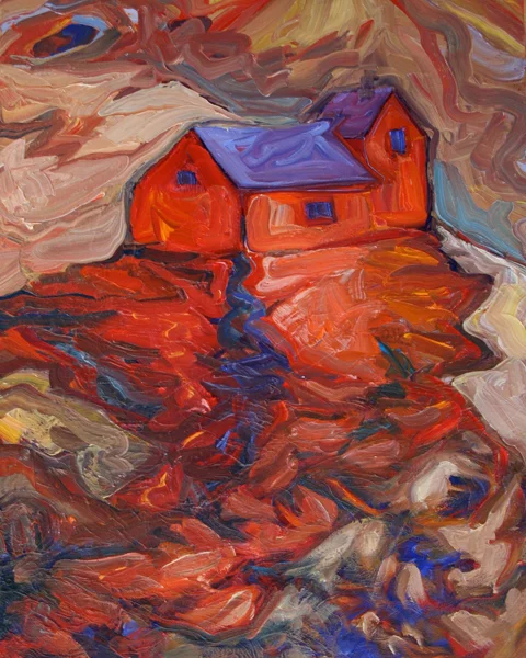 motif on a grassy knoll