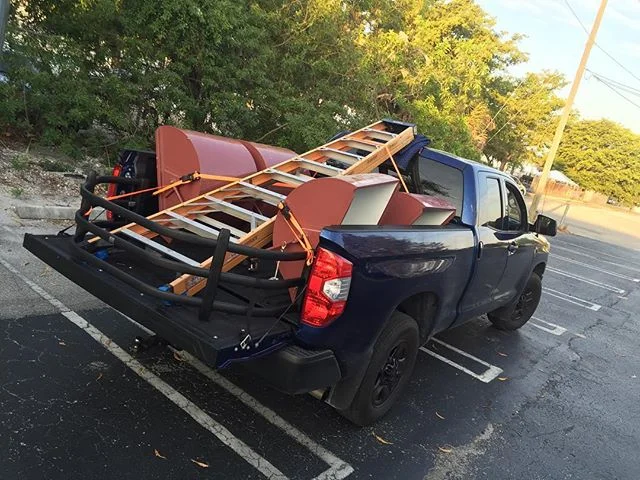 The only #bts shot I got of our weekend shoot of #drasara. But hey gotta love any chance to load up the truck.