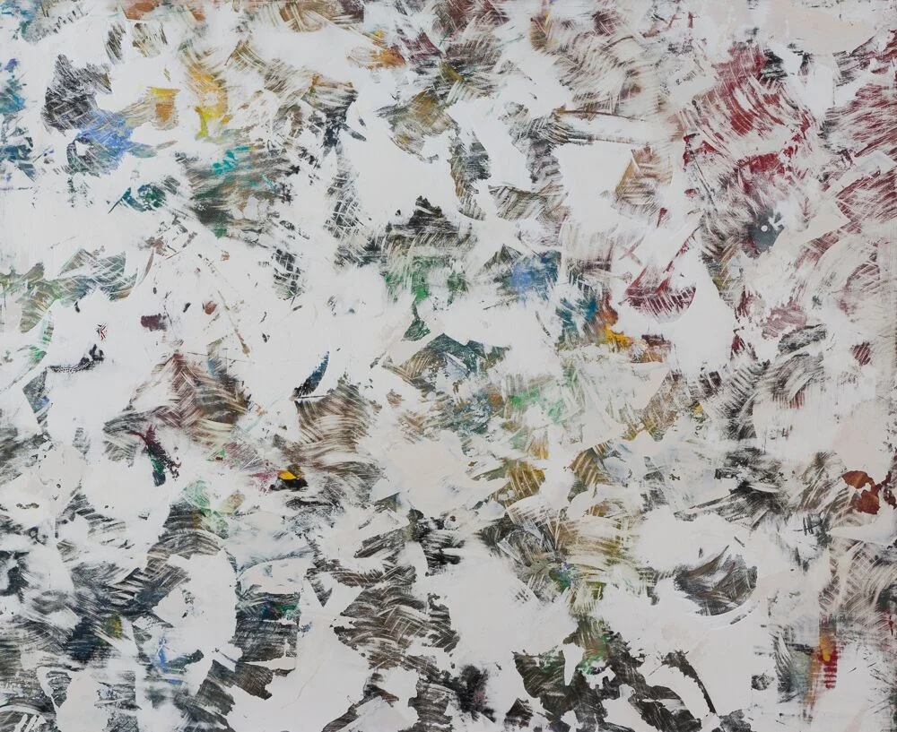 LLASA, 44"X36", oil/plaster on oak, 2016 - SOLD
