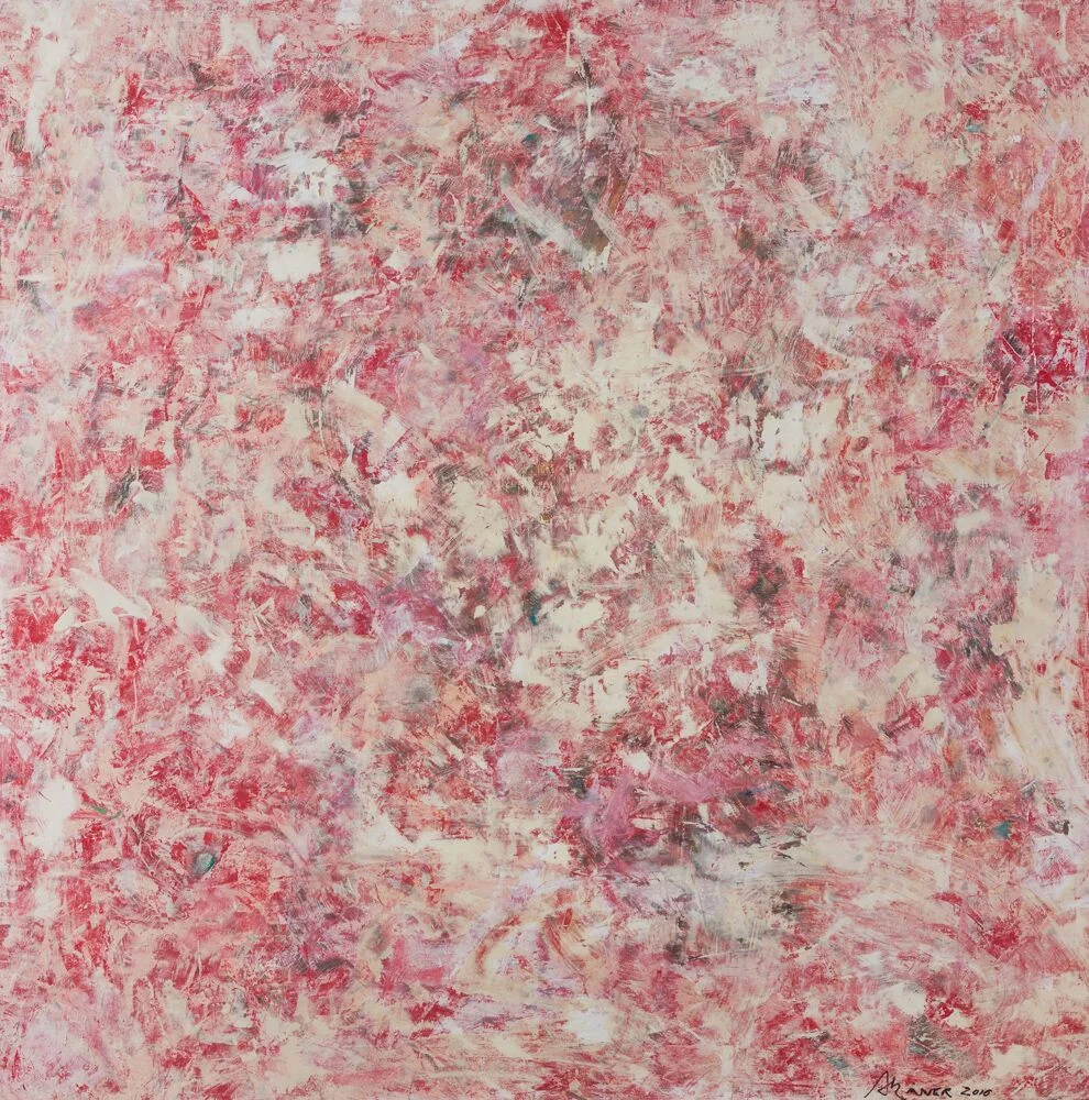 RED, 4'X4', oil/latex on oak, 2016, SOLD