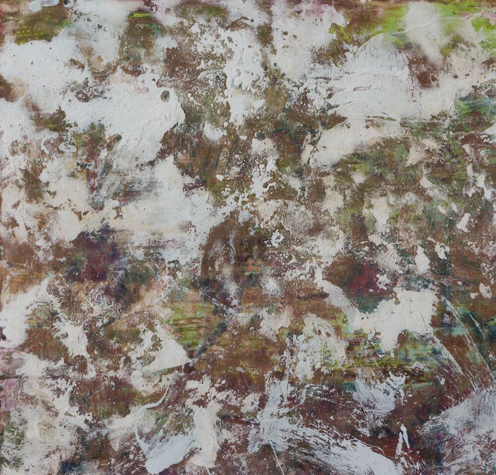 VENICE, 14.5"X15", oil/plaster on plywood, 2016 - SOLD
