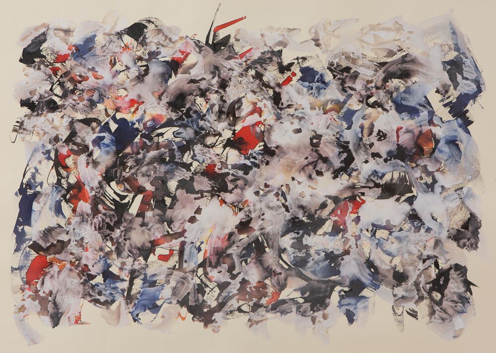 CHESAPEAKE, 27"X39", ink/plaster on paper, 2017 - SOLD