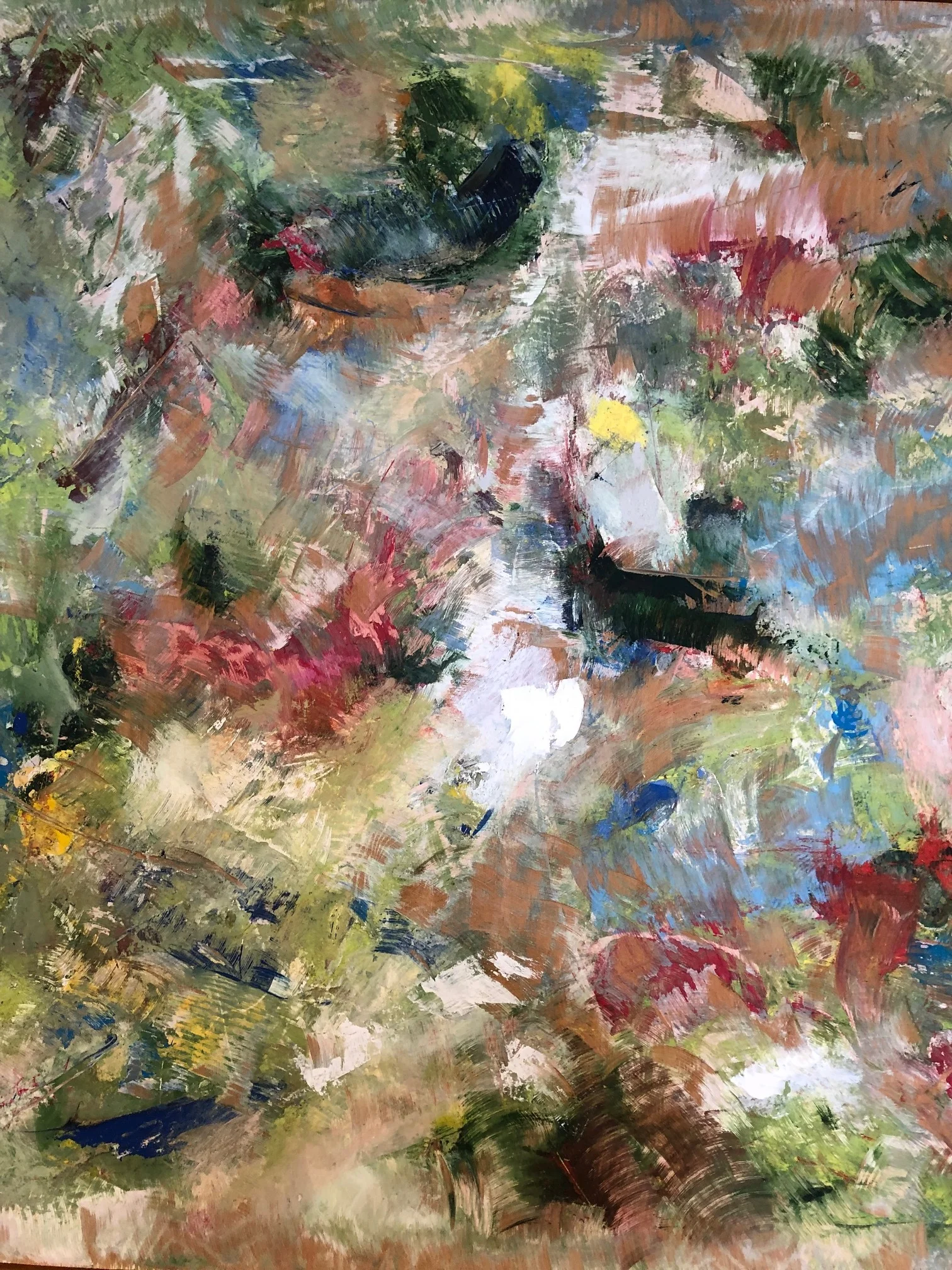 TROPICS 4’x4’ Latex/Oil/Acrylic on oak, 2016, SOLD
