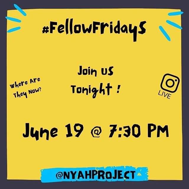 Join us on IG live tonight for #fellowfridays ! A dynamic conversation curated by our fellows and featuring our fellows. Comment below with a 👍 if you&rsquo;ll join us!