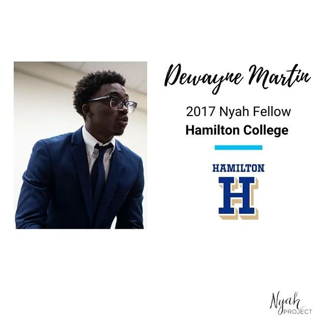 Congratulations to Dewayne Martin, #NyahProject2017 fellow and graduate of @7011patriots. Dewayne will be heading to upstate New York in the fall as a student at @hamiltoncollege. ⠀
#NyahProject #NyahFellow #TravelAwakensLeaders #2020Graduate