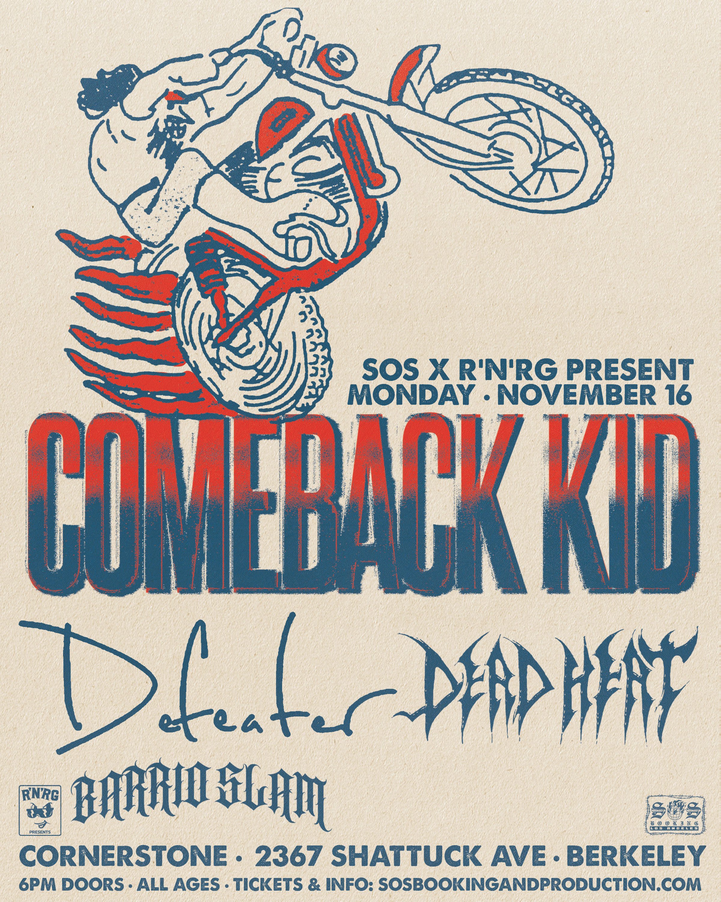 COMEBACK KID - BERKELEY