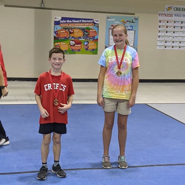 Fun time at jump rope for ❤️! Congrats to Ben Treptow for winning longest jumper, Payton Garner for winning longest girls jumper, and Grayson Jones for winning fan favorite!