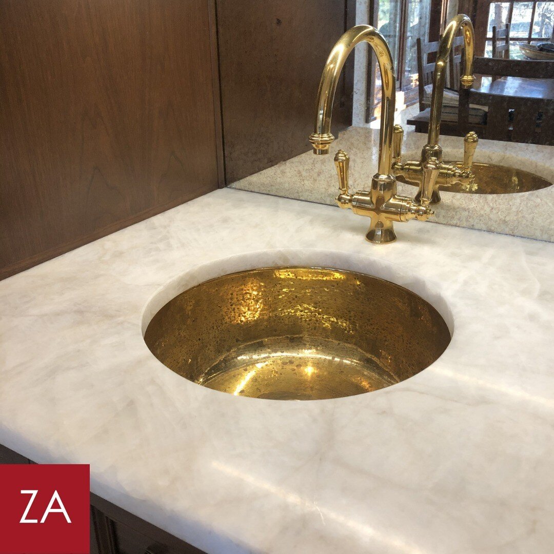 It is Friday - and it has been a week which has us thinking about Happy Hour. This wetbar we did with an Antique Brass faucet &amp; sink with a mirrored splash hits all the marks.  Happy Friday!  @wtrwrks @d_duplechien