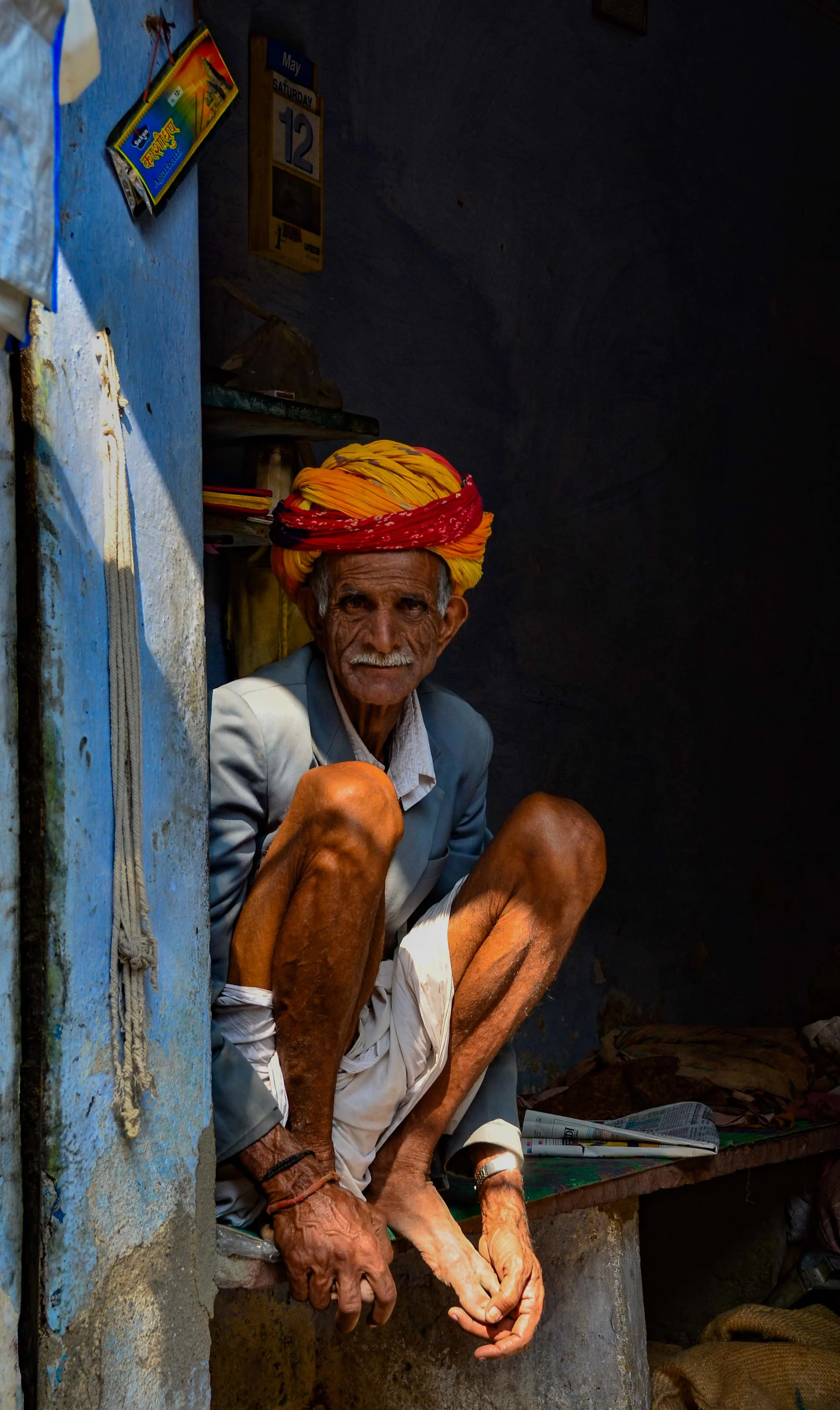 Man in Shadow, Udaipur, India 2012