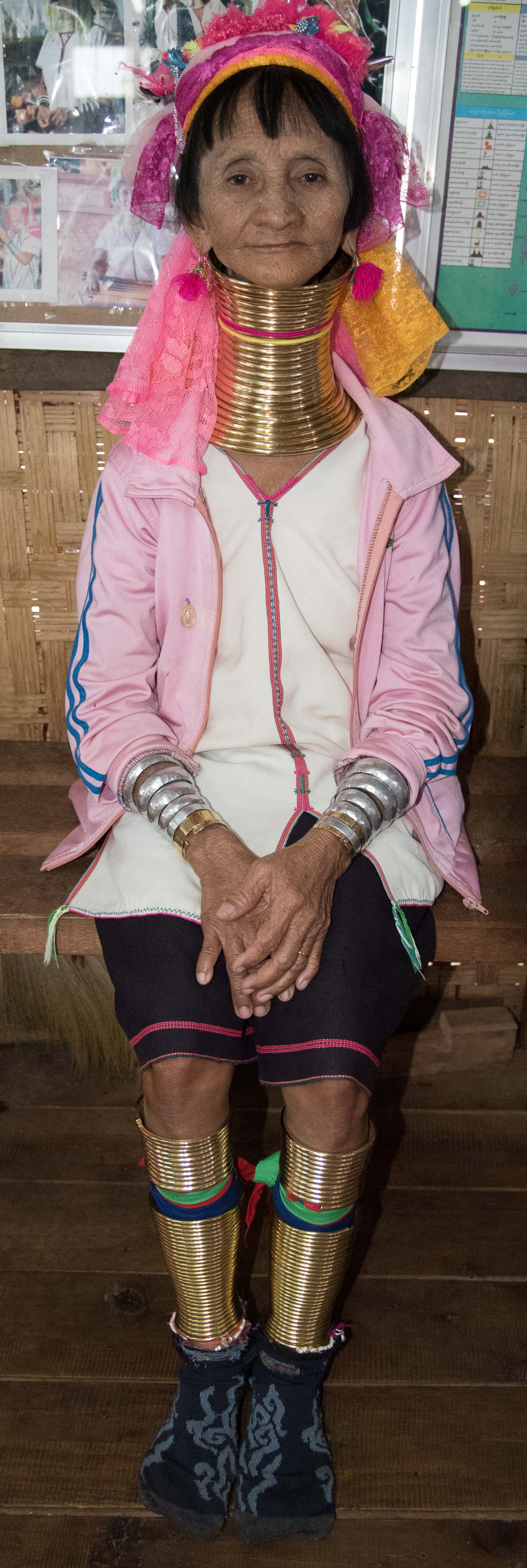 Ringed Neck Lady, Inle Lake, Myanmar 2015