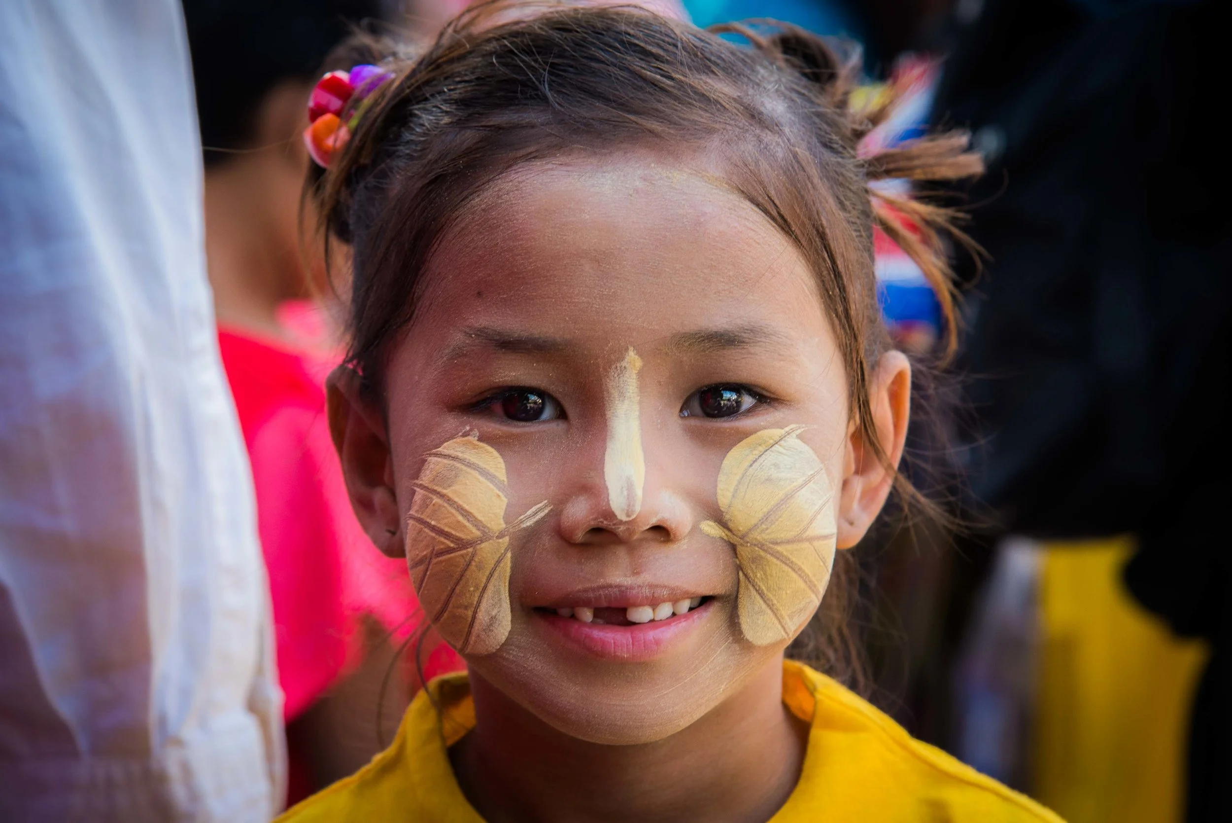 For Kids- Young Girl with Thanaka, Mandaly, Myanmar 2015