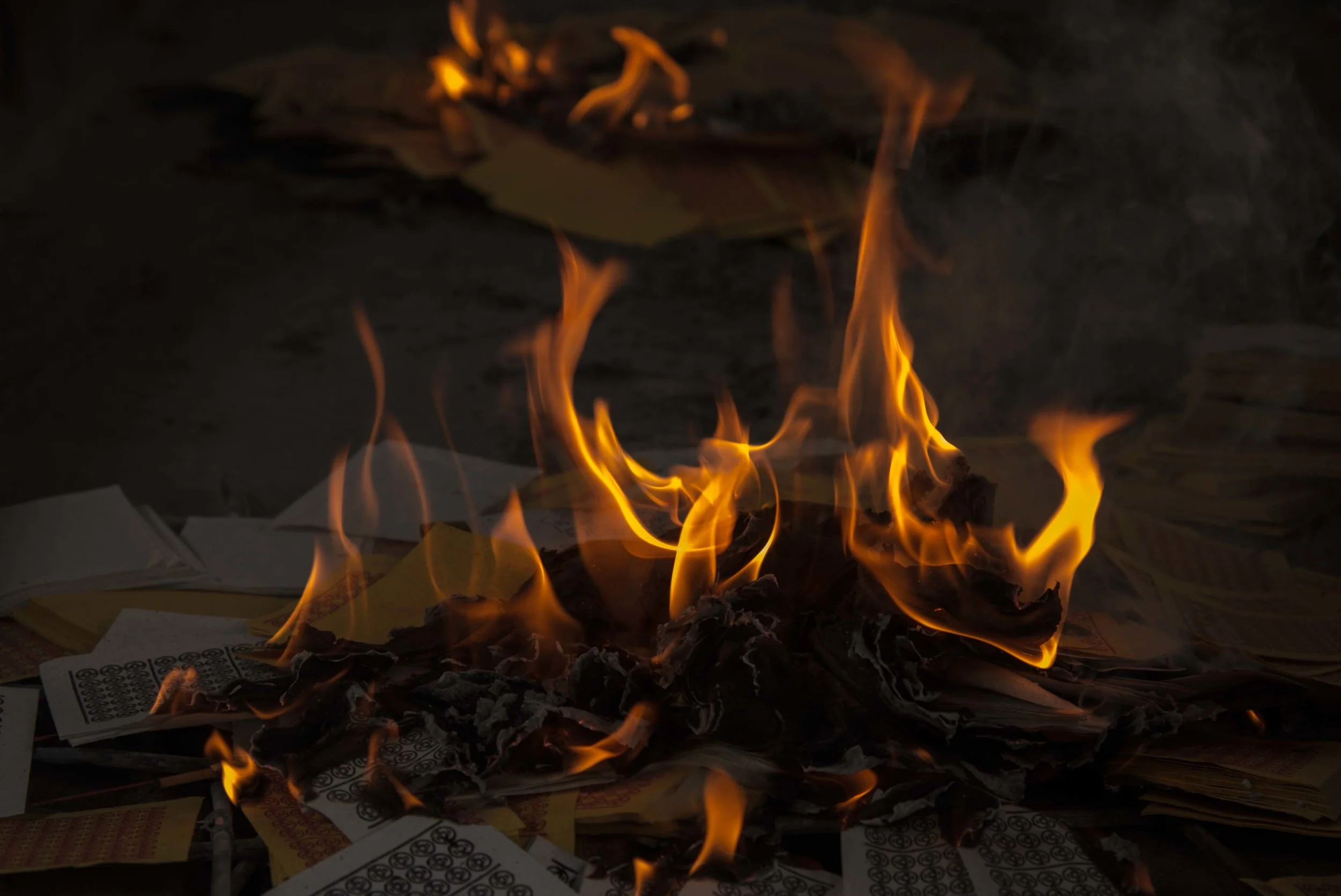 Money Burning,. Saigon, Vietnam 2015