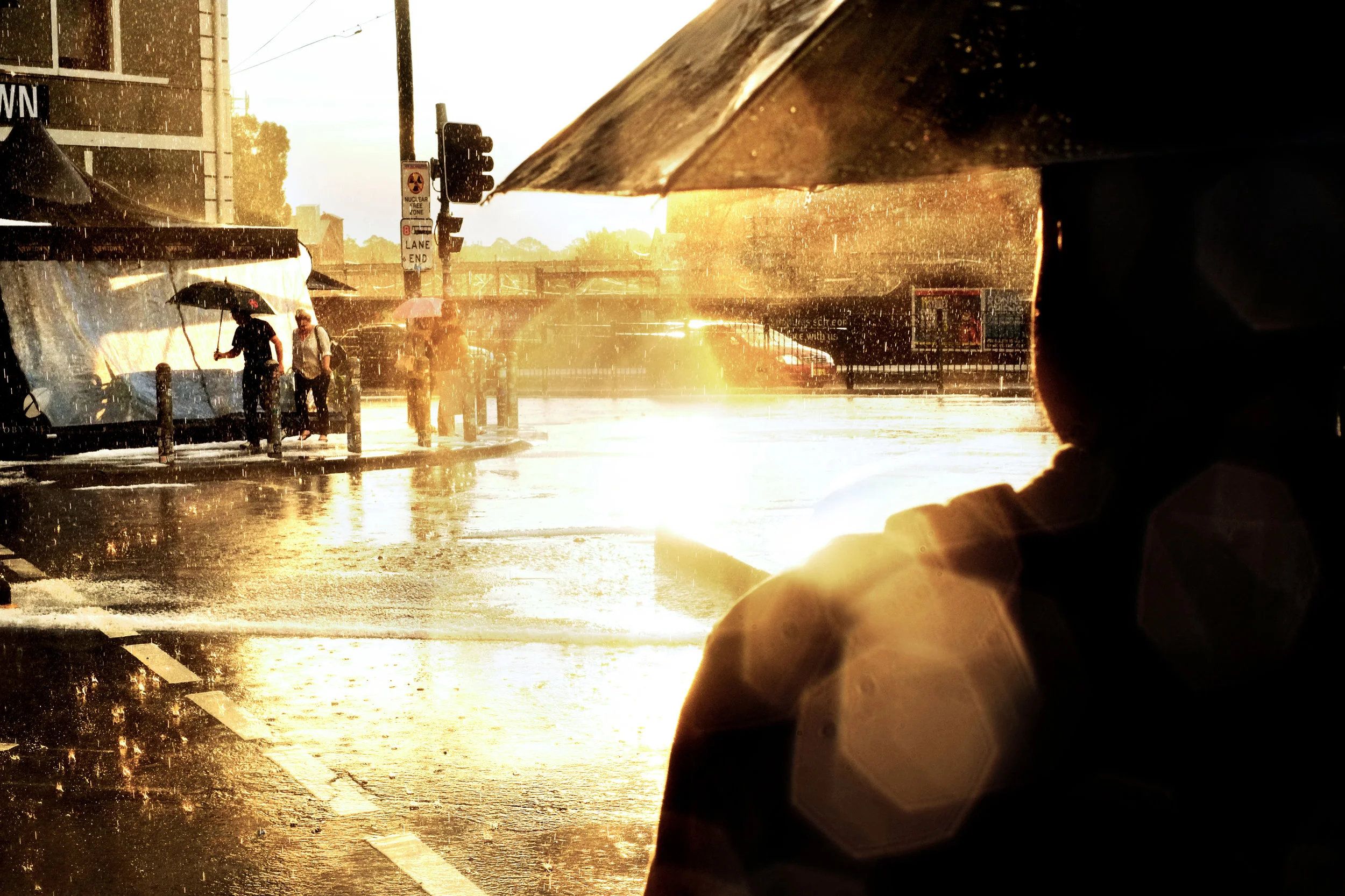 ANZAC DAY RAIN NEWTOWN, 2015