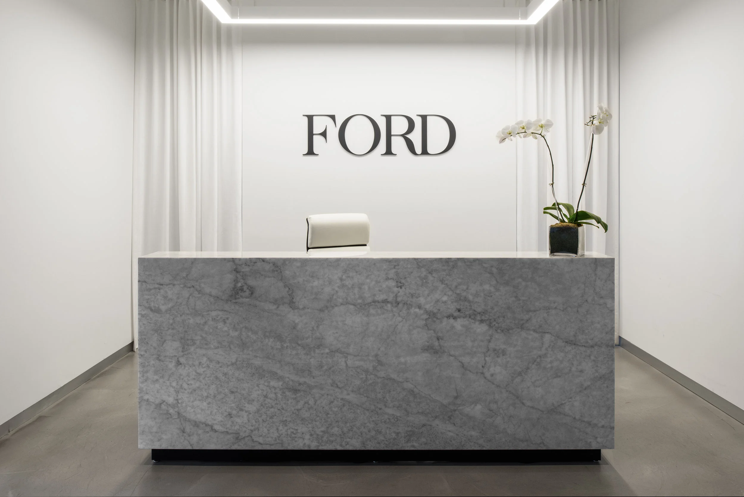 MYDOMAINE The Ford Models office in New York just got a striking makeover—and the results are everything you'd imagine for the iconic agency and fashion industry staple.