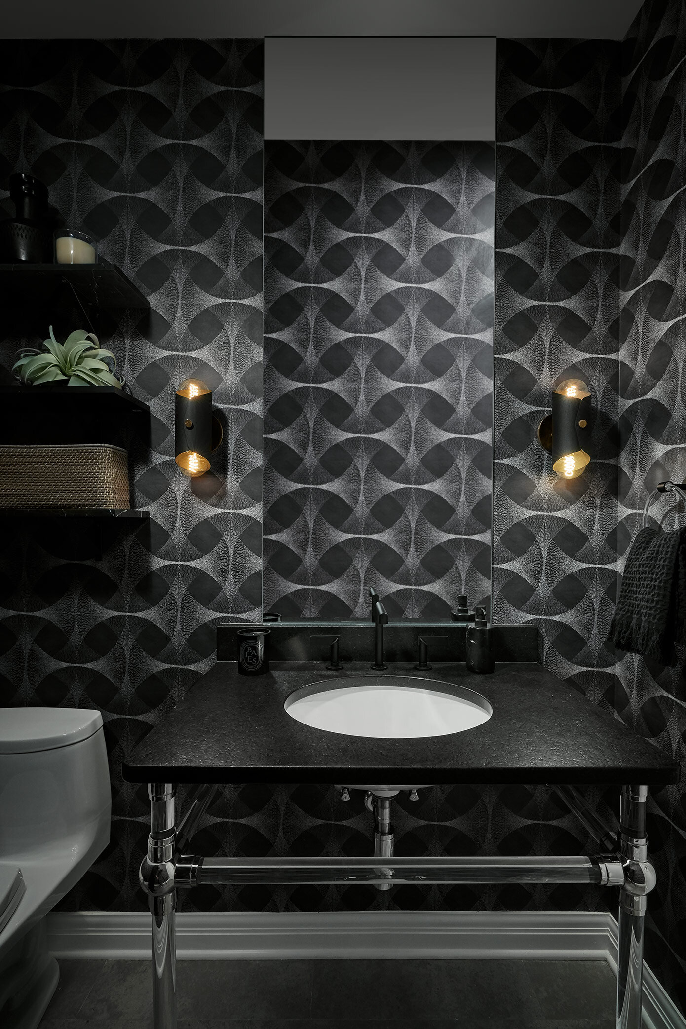 bathroom-interior-ideas.us | Grey textured wallpaper, Bathroom interior, Bathroom  wallpaper modern