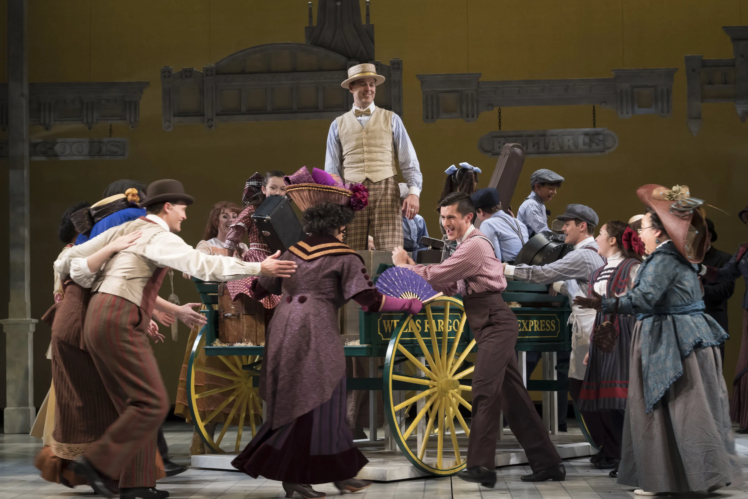 Company of The Music Man at The Asolo Repertory Theatre. Photo by Cliff Roles.