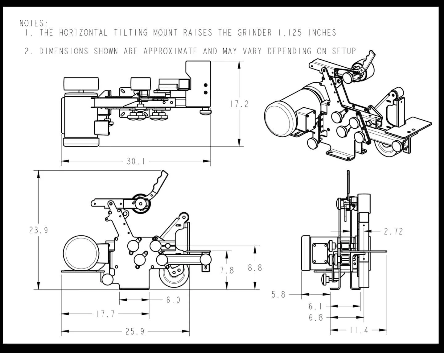 Affordable Professional 2x72 Belt Grinders