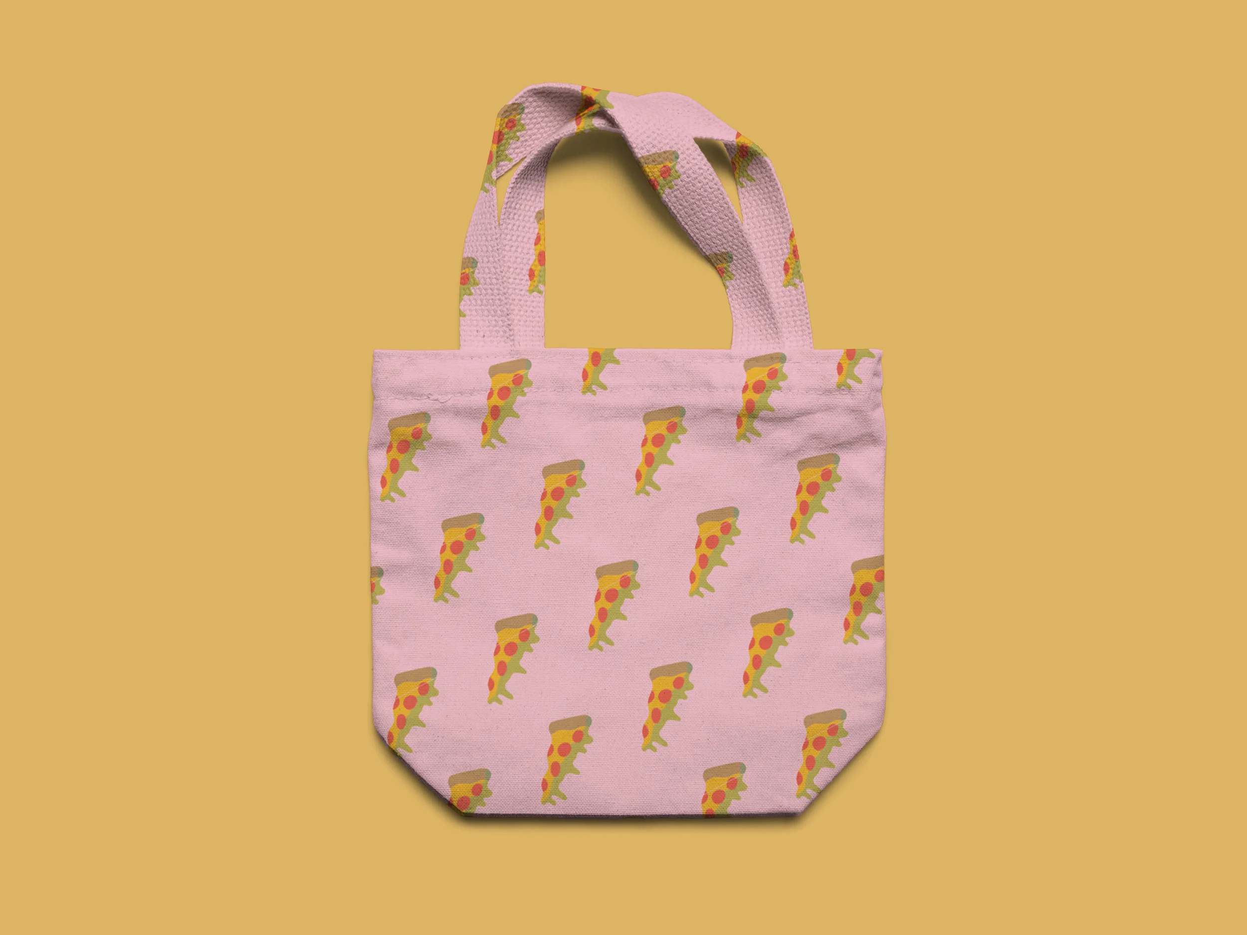 pink pizza tote