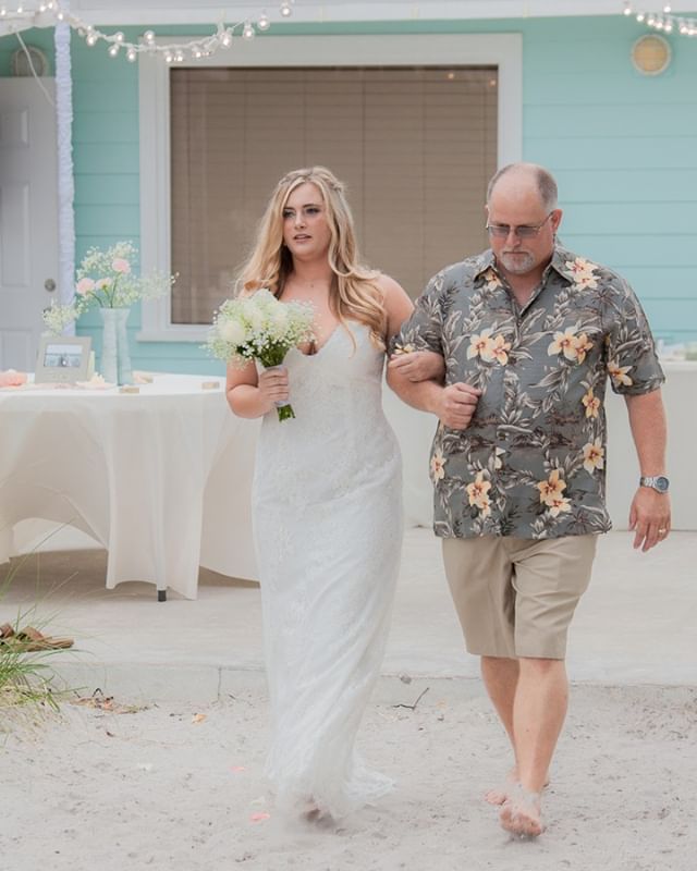 My alway love is walking me towards my forever love. Dad &amp; Daughter walking.
#clearwaterphotographer
���
#beachwedding #outdoorwedding #floridaweddings #floridawedding #sunsetwedding #stylemepretty #theknot #ido #tampabayweddings #clearwaterweddi