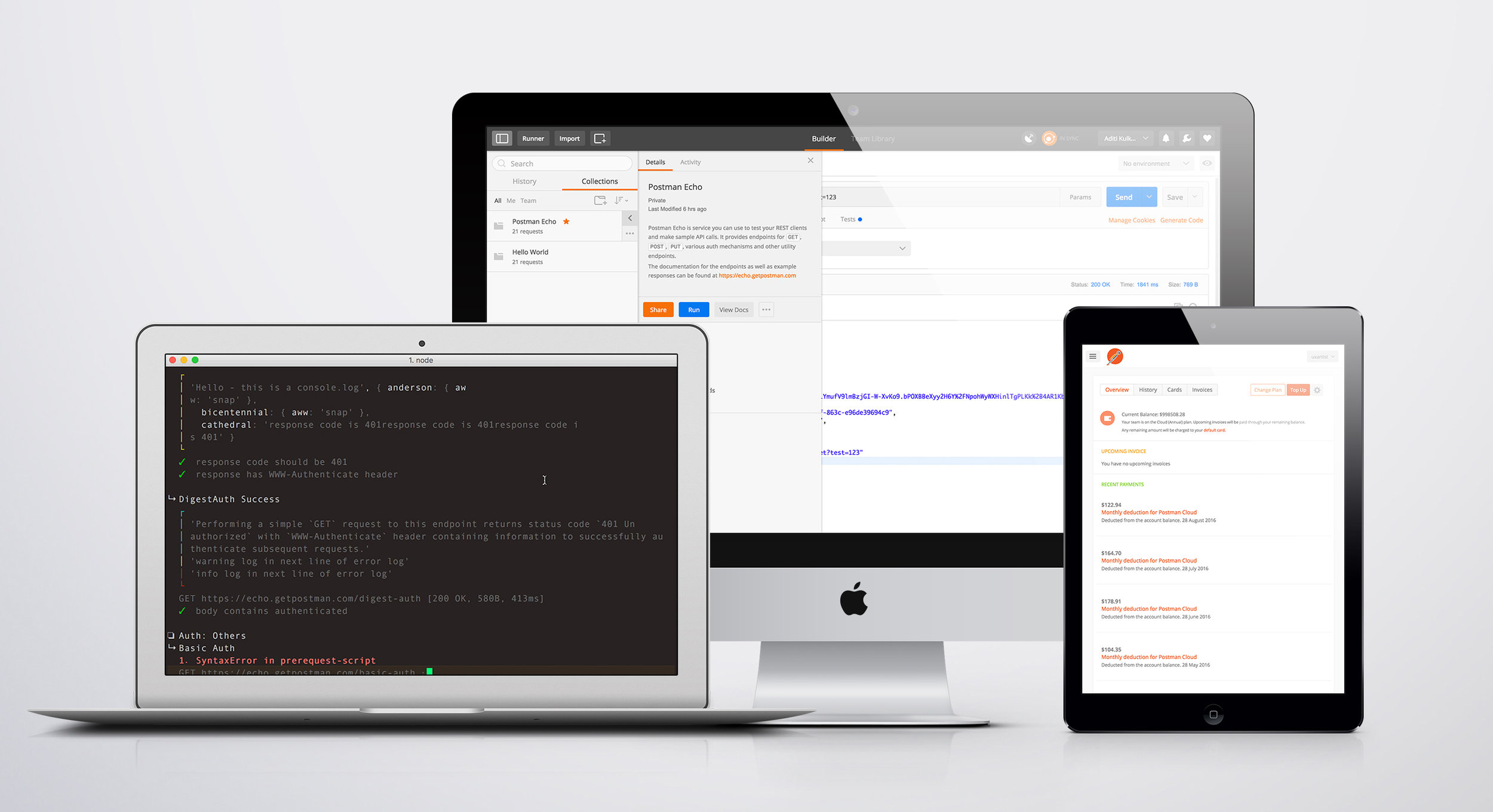 The chrome app, mac app, windows app, web dashboard and CLI (Command Line Interface) work smoothly together for the best developer experience.