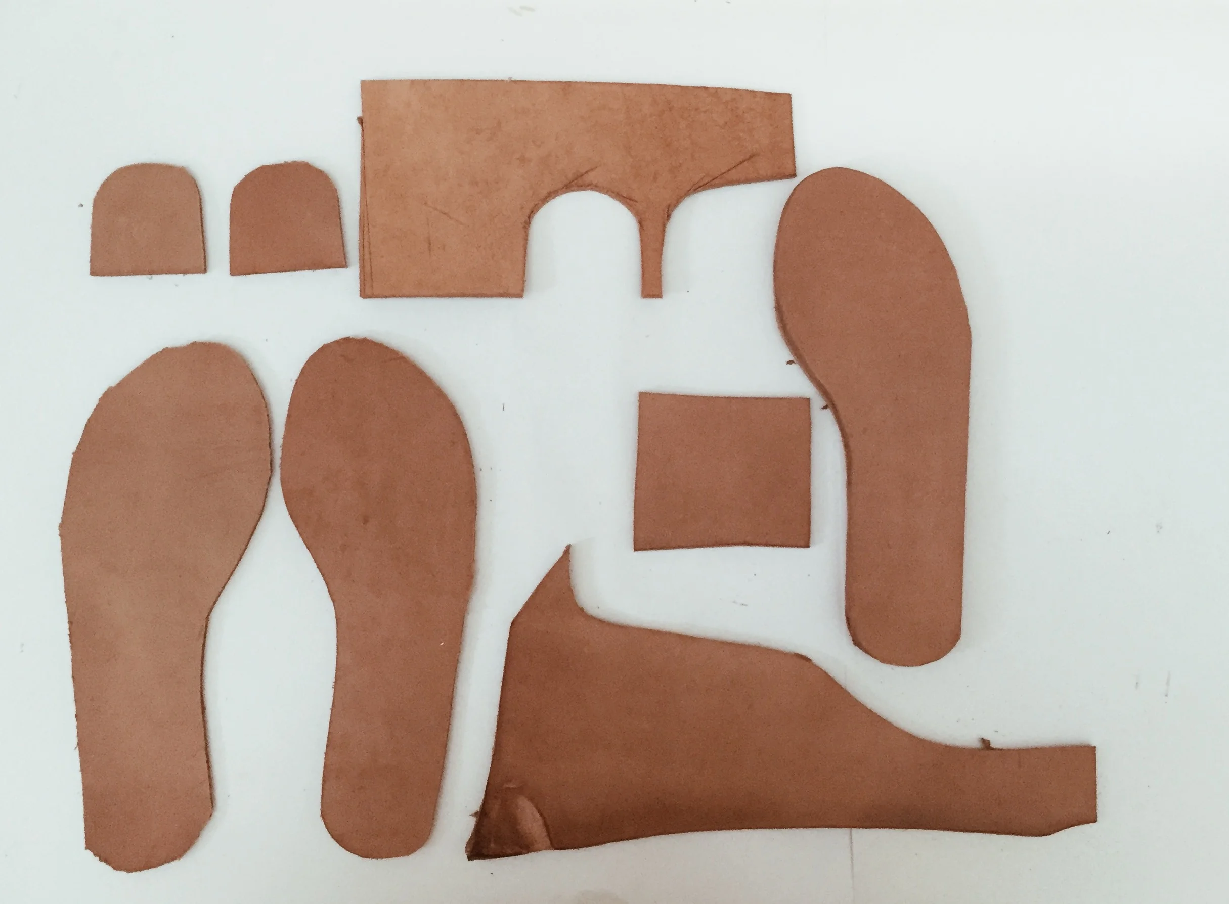 Raw sole bend ready to be made into our genuine leather sandals