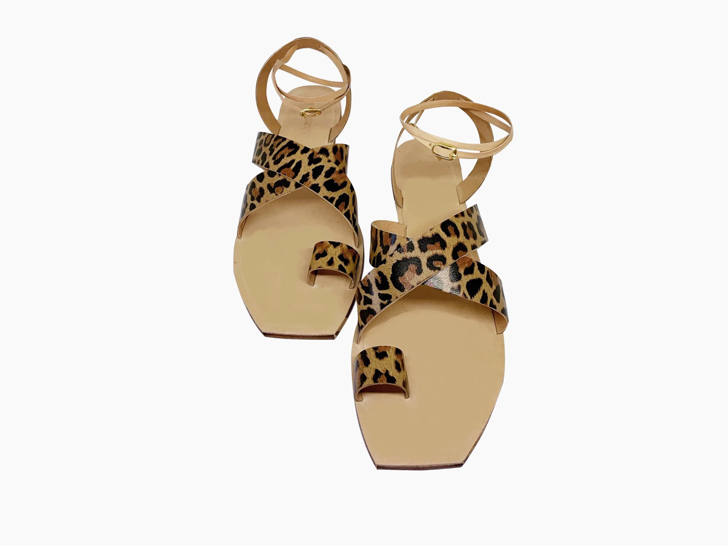 crossover slingback sandals