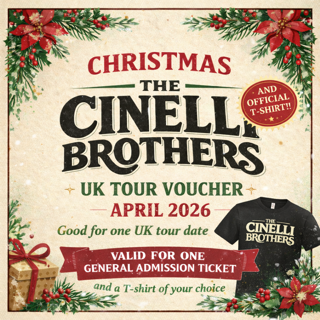 Christmas Voucher UK 2026 TOUR Ticket + T-Shirt