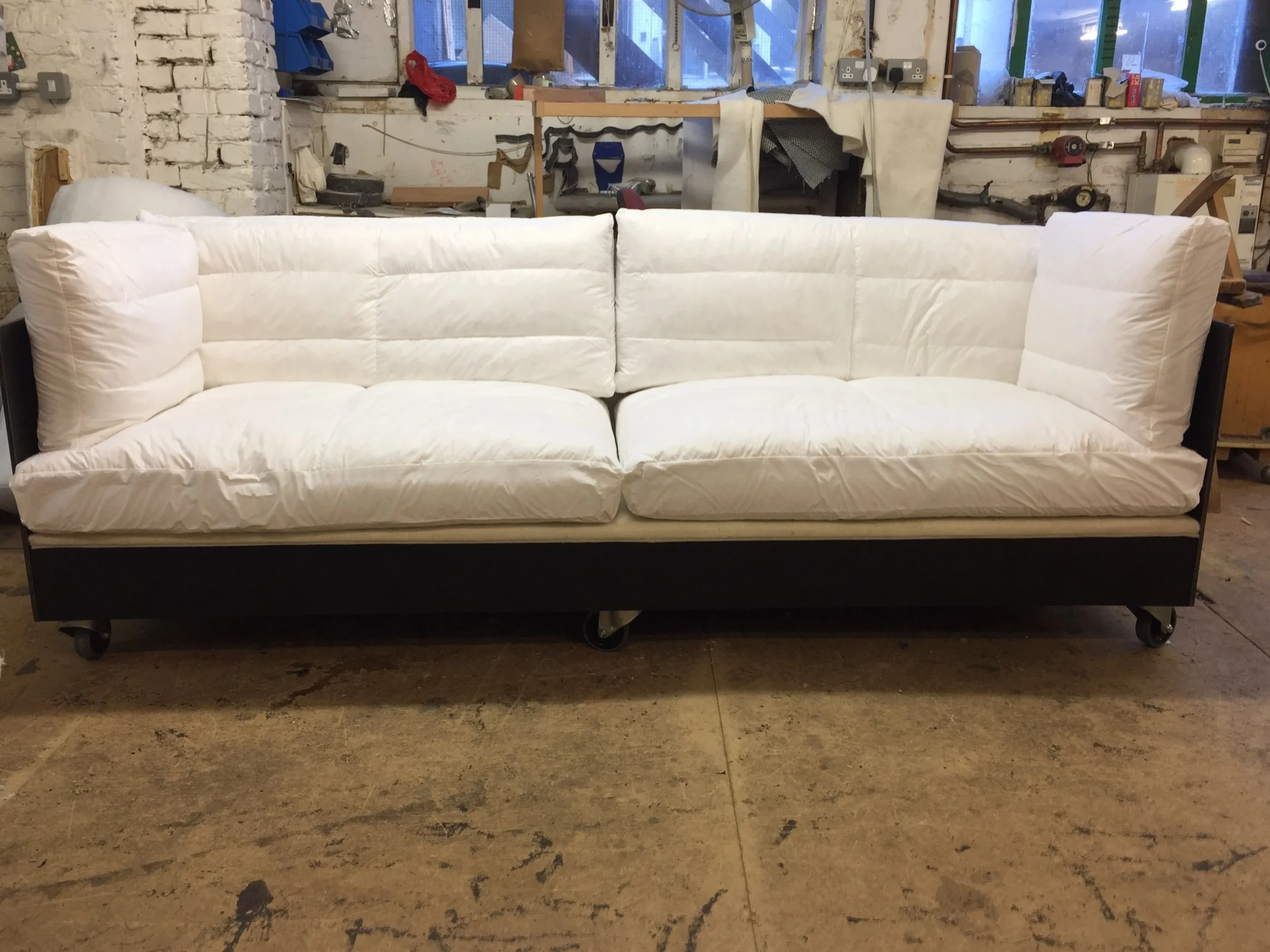 Cushions in place