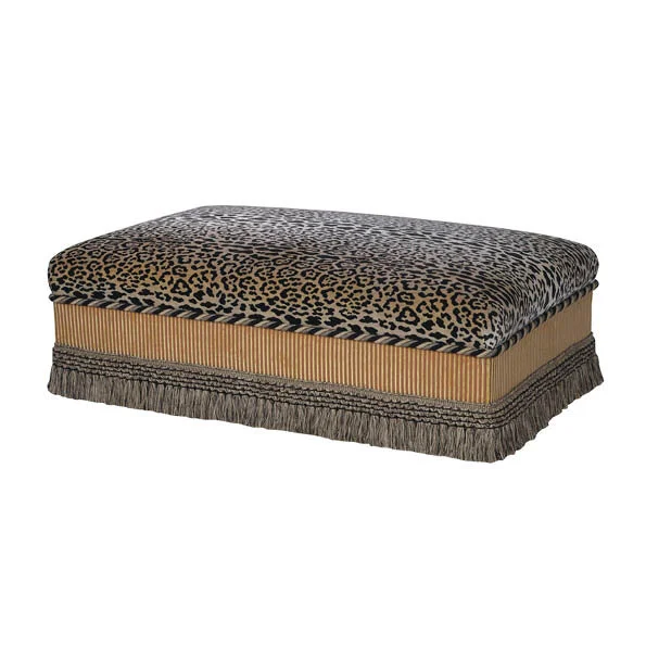 Leopard Ottoman